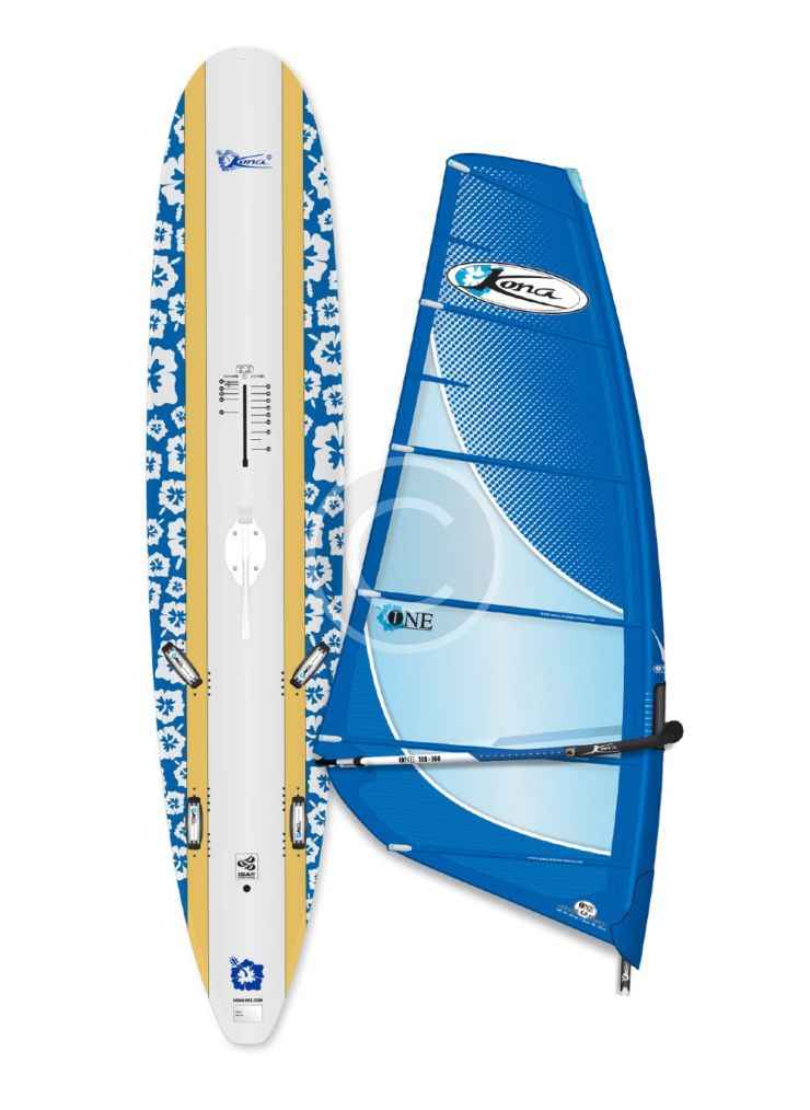 Blue Windsurfing Board